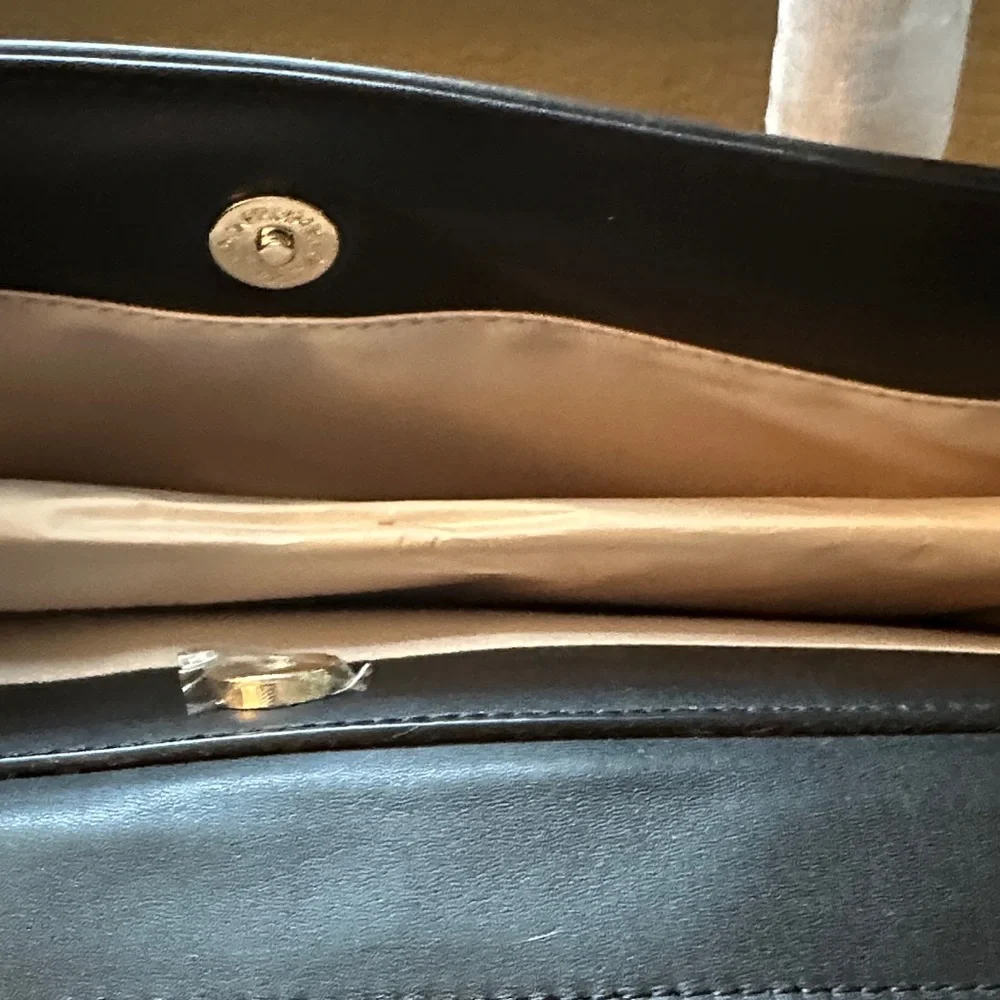 DVRH Tan Brown Black Women's Concealed Carry Leather Satchel w/Shoulder Strap - Picture 9 of 16